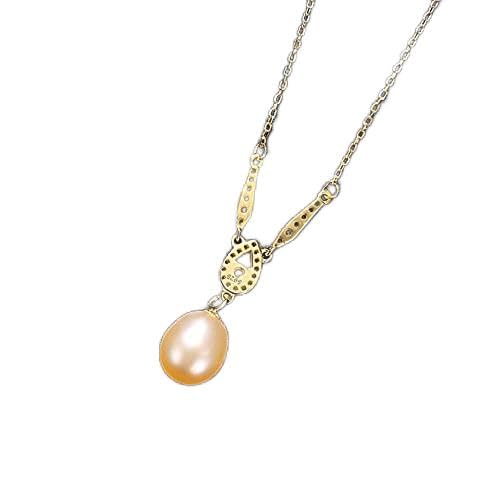 Collier pendentif perles naturelles pour femmes | Accessoire de mode et bijoux fins de soirée