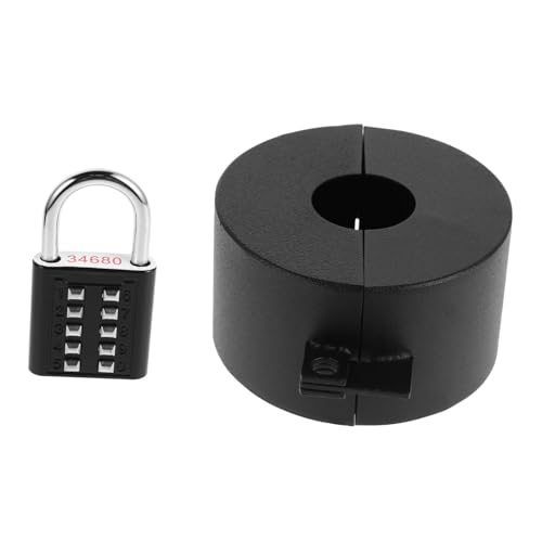 Mikikit Doorknob Lock Safety Device Prevent Entry Door Knob Cover Hotel Security Protector Anti-Turn Lock Cover Durable Childproof Easy Install