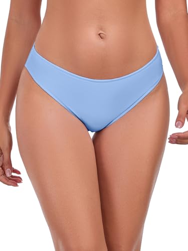 Bas bikini Ocean Blues femme taille basse bleu mer, XL