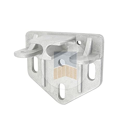 Équerre de pilier en Aluminium pour portail coulissant. - Blanc Ral 9016