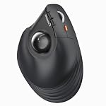 ProtoArc – ProtoArc EM05 NL Vertikale Kabellose Trackball Maus 62°, Sch
