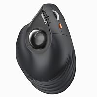 ProtoArc – ProtoArc EM05 NL Vertikale Kabellose Trackball Maus 62°, Sch