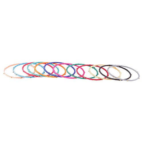 Image of Traditional Silk Thread Bangles Set for Women