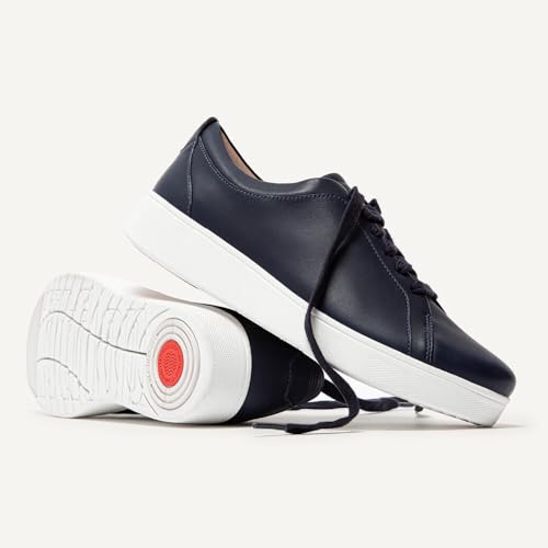 Image of FitFlop Womens Rally Leather Sneakers