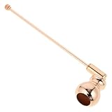 VANZACK Aromatherapie Kerzenlöscher Gourd Form mit Langem Griff Goldfarbend Sicher Flamme Ersticken für Duftkerzen Teelichter Aromakerzen Zuhause Dekoration