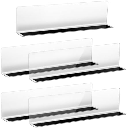 Amazon.com: 5 PCS Clear PVC Shelf Dividers, Magnetic Base for ...