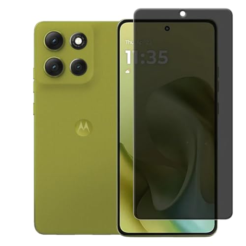 Película 9D Cerâmica Privacidade Premium Curvada Compatível Com Motorola Moto Edge 60/60 Fusion / 60 Pro Tela de 6.7 Polegadas - Bluepink