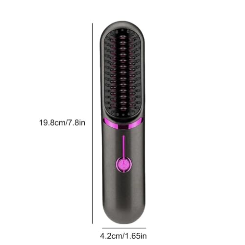 Cepillo alisador de cabello mini inalámbrico portátil miniatura 6