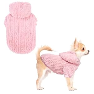 KOOLTAIL Fleece Dog Sweater Hoodie for Small Medium Large Dogs - Super Soft Fall Dog Clothes Hat Hooded Sweatshirt with Leash Hole, Warm Winter Cold Weather Pet Coat for Puppy Cats Girl Female Pink XS KOOLTAIL Fleece Dog Sweater Hoodie for Small Medium Large Dogs Super Soft Fall Dog Clothes Hat Hooded Sweatshirt with Leash Hole Warm Winter Cold Weather Pet Coat for Puppy Cats Girl Female Pink XS