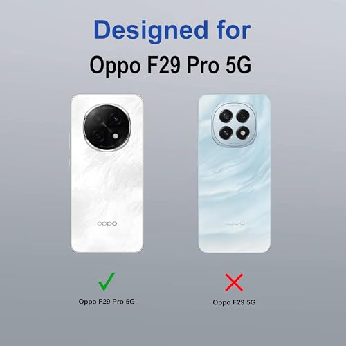 Image of Zapcase Back Case Cover for Oppo F29 Pro 5G | Compatible for Oppo F29 Pro 5G Back Cover | Case Cover with Camera Protection | (TPU + PC | Transparent)