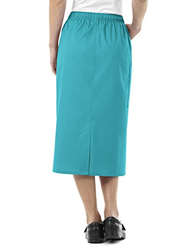 Wink WonderWORK Women's Pull On Cargo Skirt, White, M - Thumbnail 2