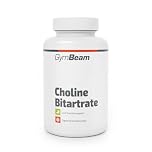 GymBeam Colina Bitartrato, in Capsule da 500mg, Supporta la Funzione Epatica, Nootropico per Memoria, Attenzione e Coordinazione, Fonte di Colina per Neurotrasmettitore Acetilcolina