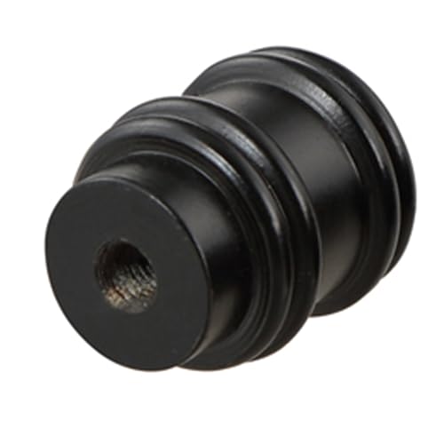 Image of Aspen Creative 24030-32, Bumped Cylinder Finial for Lamp Shade, Steel in Oil Rubbed Bronze Finish, 1-1 /4 inch Height (2 Pack)