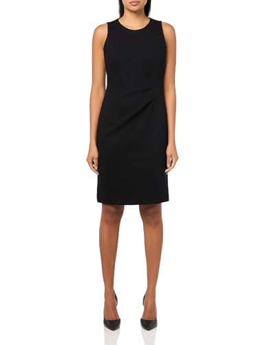 Anne Klein Women's Round Nk Side Pleated Dress