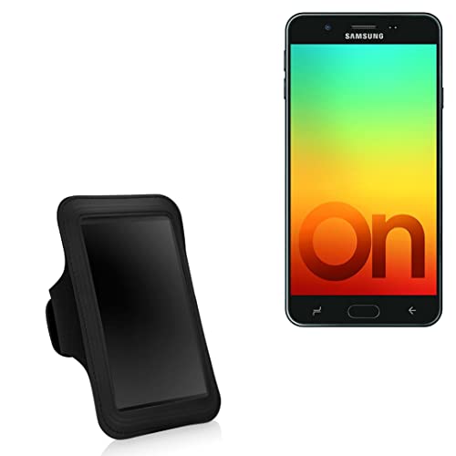 BoxWave Case Compatible with Samsung Galaxy On7 Prime (2018) - Sports Armband, Adjustable Armband for Workout and Running for Samsung Galaxy On7 Prime (2018) - Jet Black