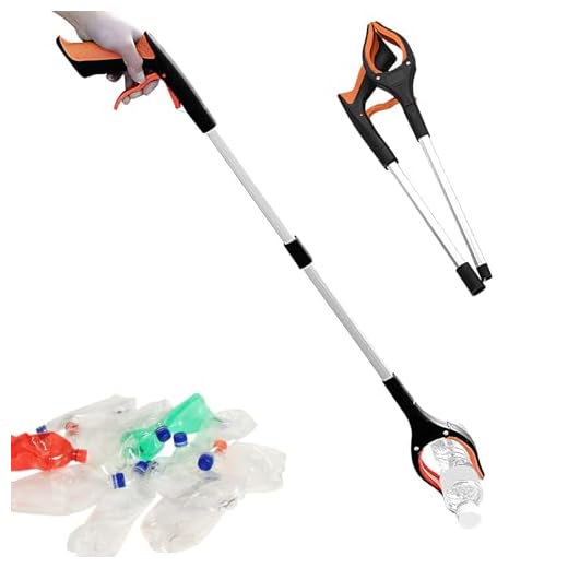 Pinza Recoge Objetos 83cm - Herramienta Plegable Ergonómica, Recogedor De Basura, Pinzas Extensibles Larga, Para Personas Mayores, Minusválidos, Limpieza Del Hogar Y Recolección De Residuos
