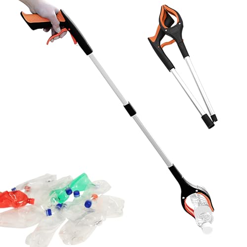 Pinza Recoge Objetos 83cm - Herramienta Plegable Ergonómica, Recogedor De Basura, Pinzas Extensibles Larga, Para Personas Mayores, Minusválidos, Limpieza Del Hogar Y Recolección De Residuos