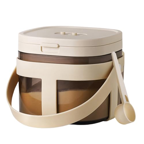 Dispensador de leche en polvo, dispensador de fórmula portátil, contenedor de leche en polvo, soporte sellado de fórmula de gran capacidad, organizador de cocina para harina, pasta y cereales