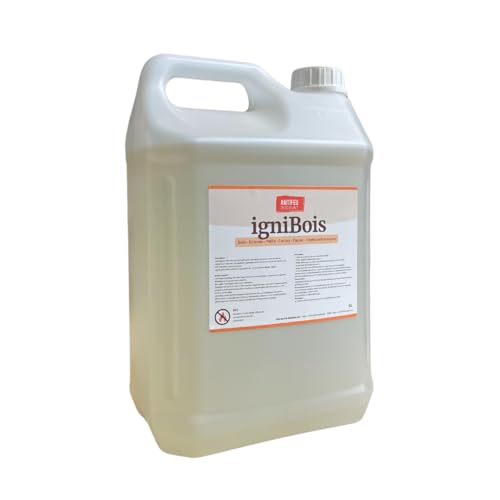 Bidon Ignifuge Anti Feu Bois 5L avec Pulvérisateur