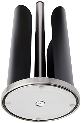 Foto von Zeller 27217 Küchenrollenhalter, Edelstahl/Metall, matt, schwarz, Ø15x30,5