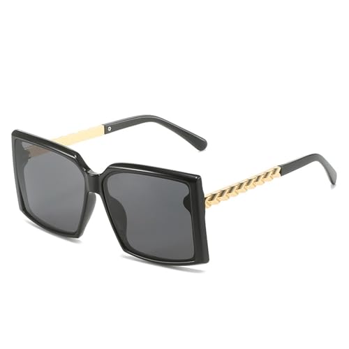 Lunettes de soleil rétro pour femmes monture surdimensionnée avec protection UV400