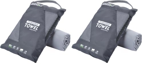 Image of Rainleaf Microfiber Towel Quick Dry Camping & Travel & Gym Towel. Compact | Super Absorbent, Lightweight, Fast Drying. Suitable for Beach, Bath, Backpacking, Hiking, Swim.