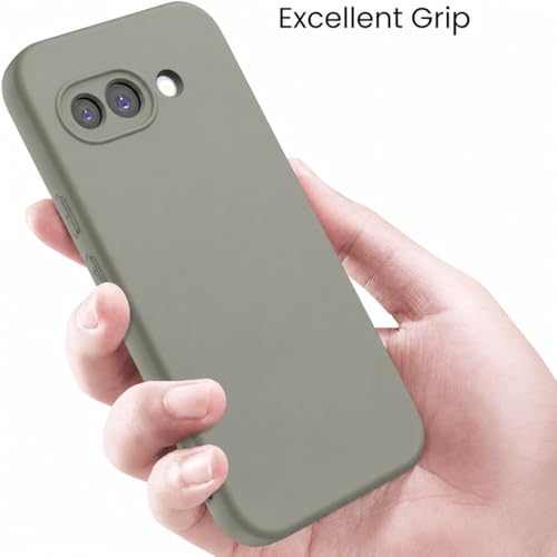 Image of FIRST MART Matte Silicone Back Cover for Google Pixel 10A - Green