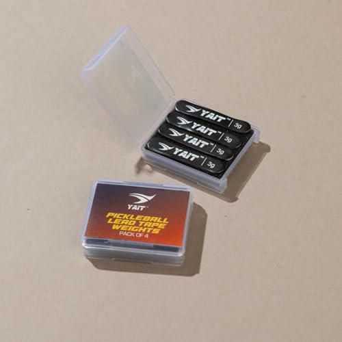Image of Sports Pickleball Lead Tape Weights | Pack of 4 | Pre-Weighted 3 Grams Each | Customize Your Racket Weight | Boost Power & Spin | Quick Peel and Stick Application | Pro-Level Tuning