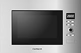 Corberó CMICIG220 Microondas de Encastre Cap. 20 Litros, Color Inox, Pot. 1200 W, Función Auto Menú, descongelar, Grill, Cocina Exprés, 6 Niveles Potencia, Control Easy-Tronic, Plato Giratorio 245mm