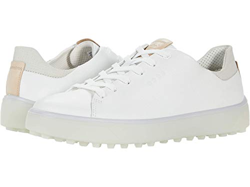 ECCO Tray, Zapatos de Golf Mujer, Bright White, 37 EU
