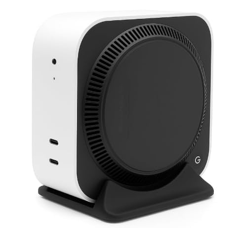 Image of Stand for Mac mini M4, Sleek Portable Desk Hub, Studio Case Cover, Black, Compatible with Mac mini M4 and Pro Accessories