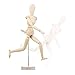 8 Inch Artists Wooden Manikin Flexible Body Joints Human Figure Puppet Model Wood Male Mannequin Doll Ornament Stand for Home Office Desk Decoration Sketching Drawing Painting Supplies