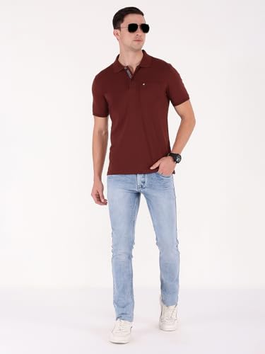 Image of Macroman M-Series Men's Solid Regular Fit T-Shirt