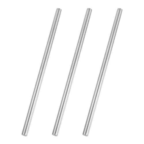 MECCANIXITY 3 Pcs 304 Stainless Steel Round Rod, 1/4