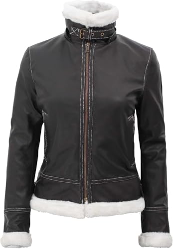 Image of Blingsoul Womens Real Leather Jacket - Asymmetrical Leather Jackets for Women