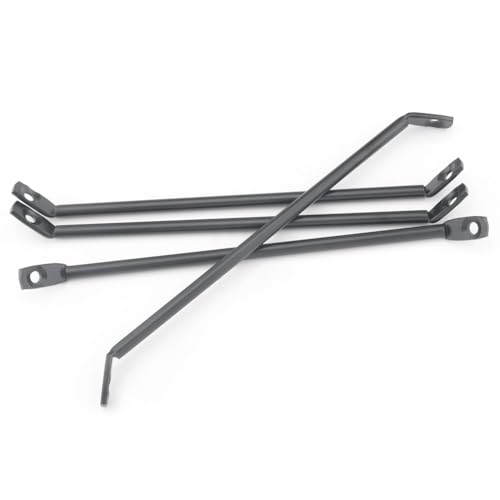 ITROLLE 4PCS Black Reinforced Legs Bracket Mounting Iron Plate Support Brace to Triangle Table Leg Adapter Connector for Wooden Computer Desk Coffee Dining Tables Bed Furniture with Screws - Thumbnail 3