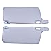 Roneeson 2Pcs Gray Driver and Passenger Side Interior Sun Visor for Honda Civic 1996-2000
