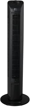 PerfectAire 6093054 29 in. Black Oscillating Tower Fan