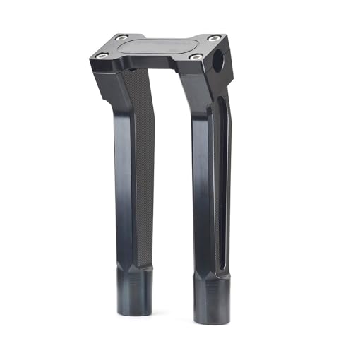 Rehausseur de guidon 10 pouces noir pour moto Dyna Softail Sportster