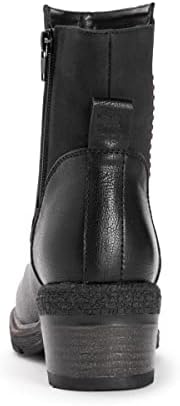 MUK LUKS Women's Logger Niagara Boots, Black, 9.5 | Image 2