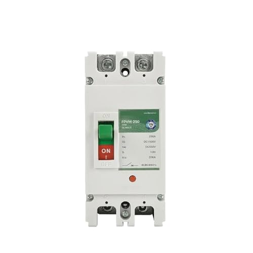 Disjoncteur boîtier moulé DC 2P 550V 160A pour protection de panneau solaire photovoltaïque FPVM-250