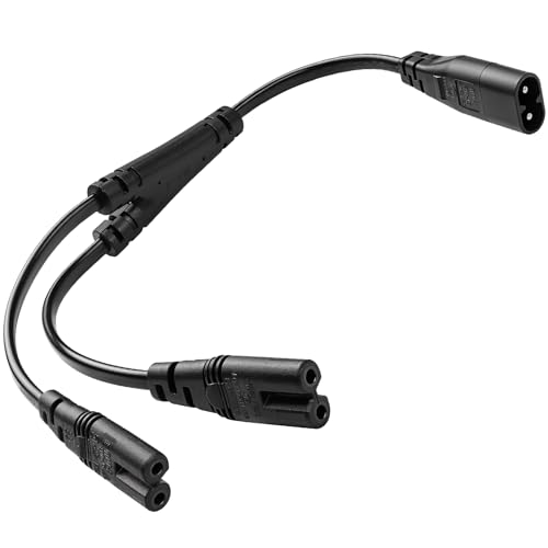 Y-Netzkabel (Verlängerung: Kaltgerätestecker Auf 2 Kaltgerätebuchsen
