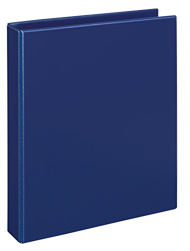 VELOFLEX 4143050 - Ringbuch Comfort DIN A4, Ordner, Ringordner, Hefter, 4-Ring-Mechanik, 25mm, PVC, blau, 1 Stück