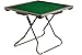 Produktbild LBLFEBD 88cm Klappbarer Mahjong-Tisch, quadratischer Klappbrückentisch für 4 Spieler mit 4 Getränkehaltern und Schublade, tragbarer Brettspiel-Domino-Tisch für Mahjong, Poker und Blackjack