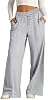 Pantalones Deportivos Tipo Barril 2026, Holgados de Pierna Ancha con Cordón 4