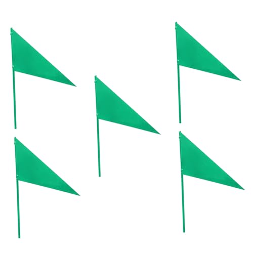 HEALEEP 5pcs Iron Corner Flags for Shot Put Marking Portable Training Accessories for Athletics Lightweight Multi-Functional Field Markers for Practice