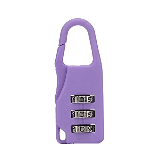 Cadenas à 3 chiffres mini mot de passe avec serrure à bagages et cadenas gym couleur rose