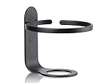 El discreto soporte de pared está fabricado en metal con pintura en polvo y está disponible en cuatro colores.