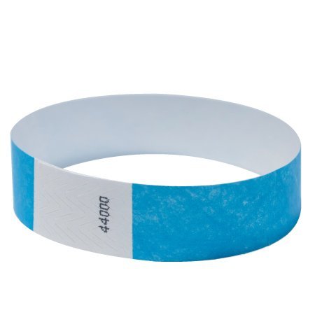 Pulseras EventWristbands Tyvek de 1,9 cm (100, 500, 1000), color rojo, verde, azul, amarillo y naranja, de papel, de neon, para festivales