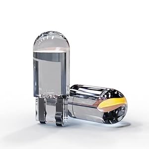 Sulfar T10-COB Universal Glass Enclosed T10 W5W LED Parking Light Super Bright White 6000K Light Interior Pilot License…